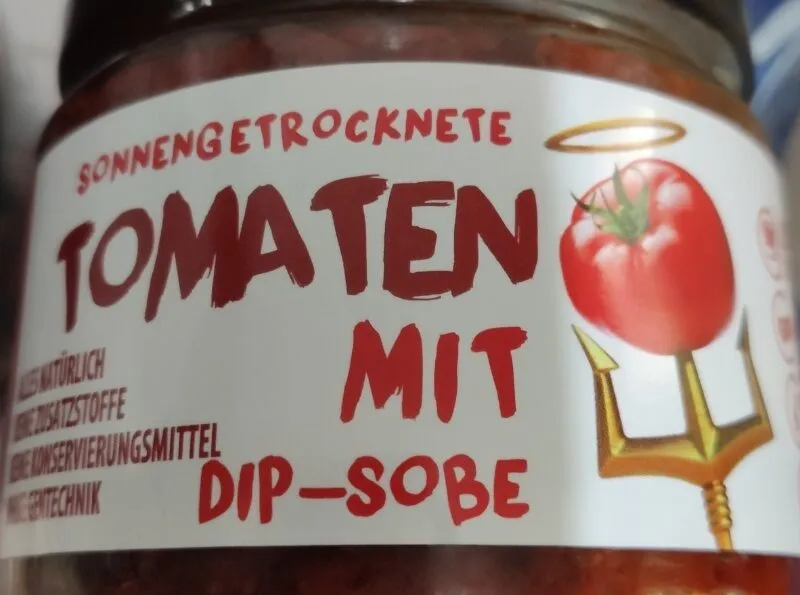 Sonnengetrockneten Tomaten mit Dip-Soße
