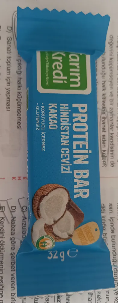 Protein Bar Hindistan Cevizi