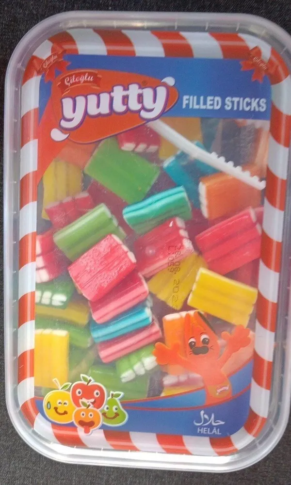 Filled sticks