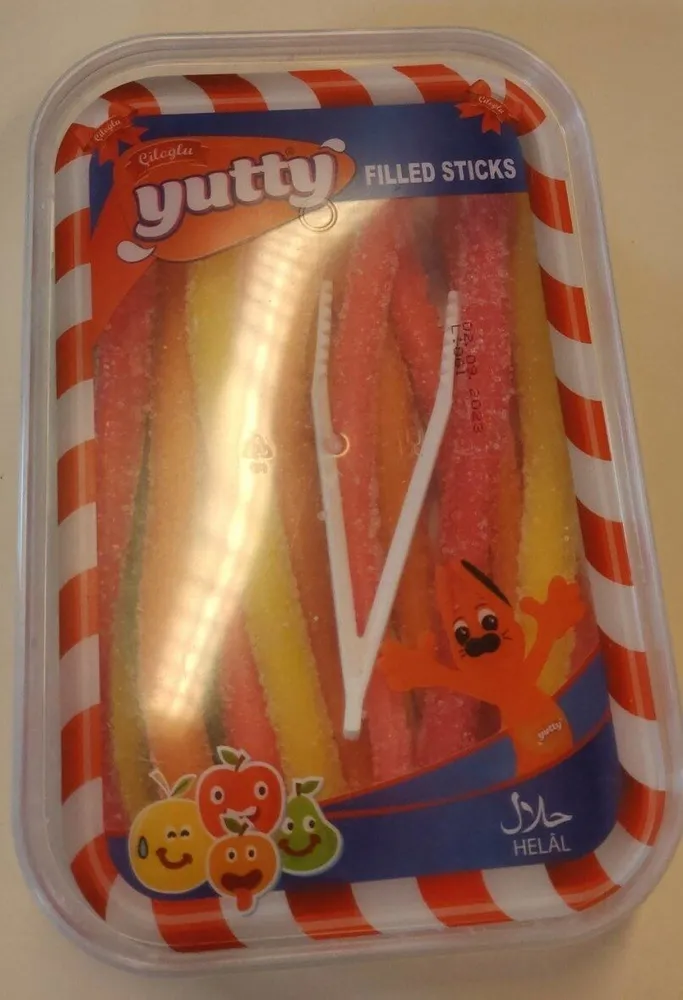 Yutty filled sticks