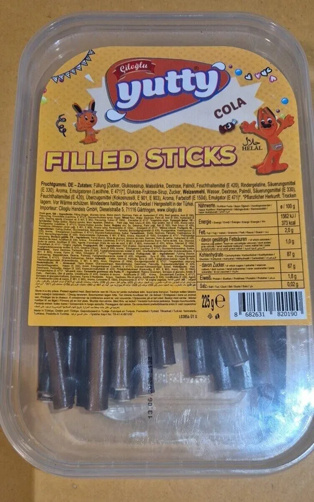 Filled sticks