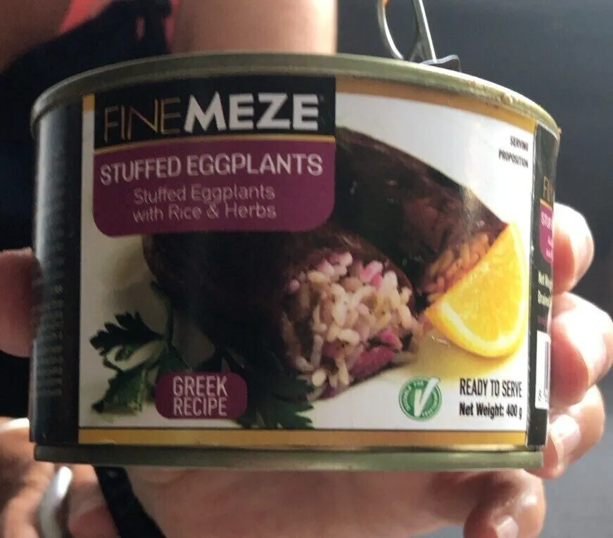 Aubergines farcies aux riz et herbes
