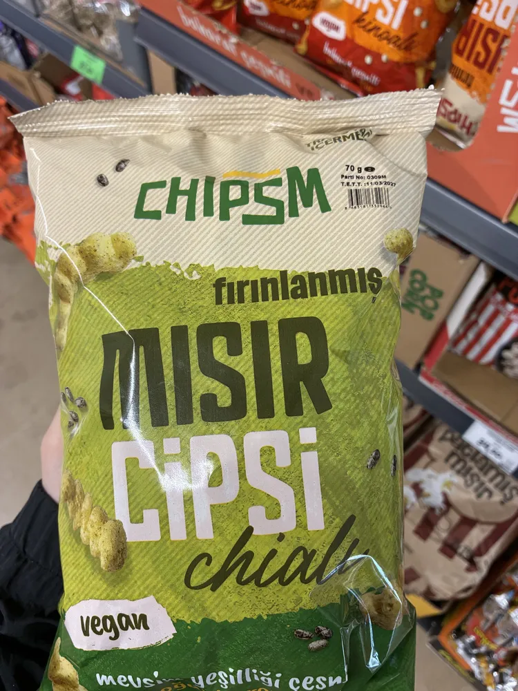 Fırınlanmış Mısır Cipsi Chialı - Mevsim Yeşilliği Çeşnili