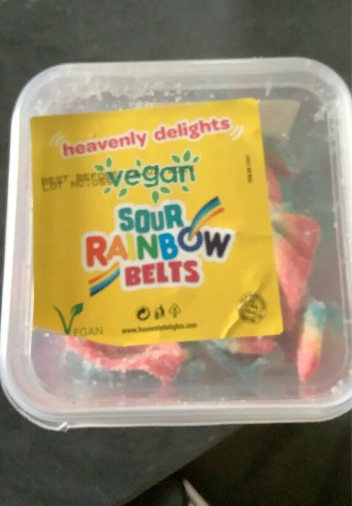 Sour rainbow belts