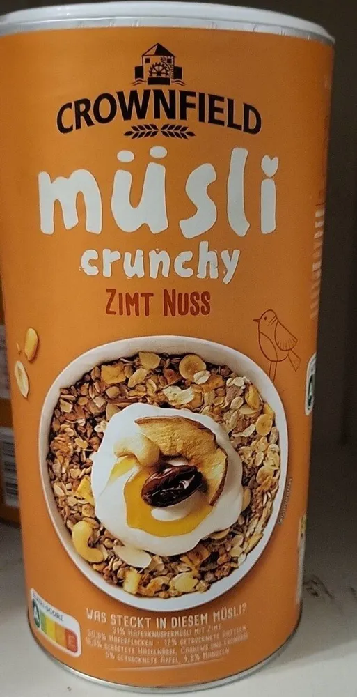 Crunchy Zimt Nuss müsli