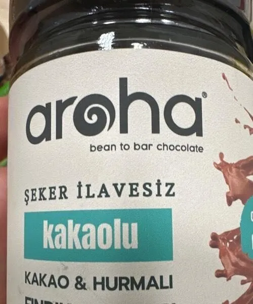 Aroha şeker ilavesiz kakaolu fındık kreması