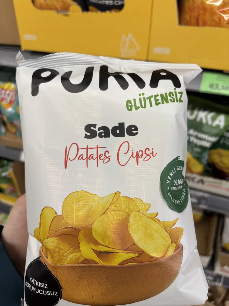 Glütensiz Sade Patates Cipsi