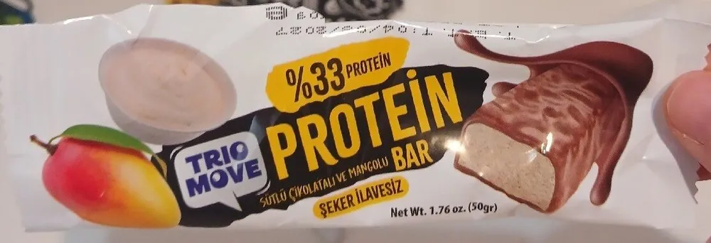 Protein Bar With Mangoand Yoghurt Coated With Molk Chocolate