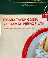 Izgara tavuk göğüsü ve basmati pirinç pilavı