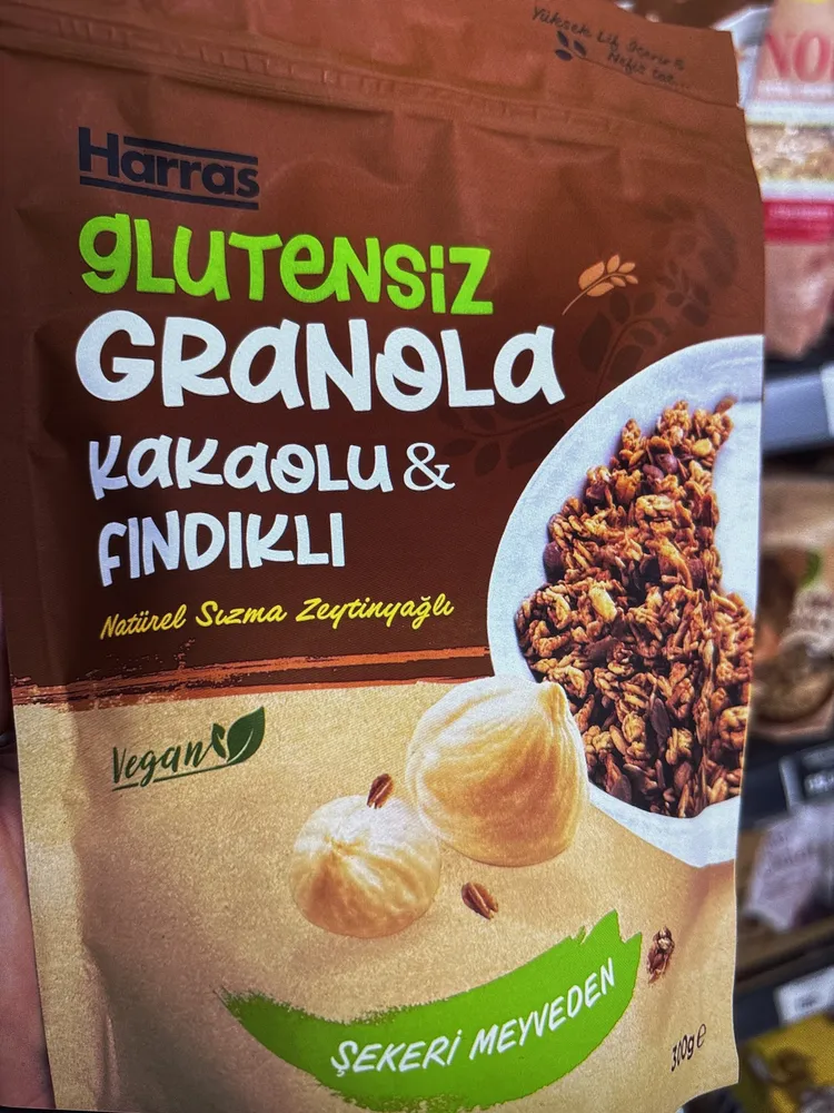 Glutensiz Granola Kakaolu & Fındıklı
