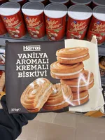 Vanilya Aromalı Kremalı Bisküvi