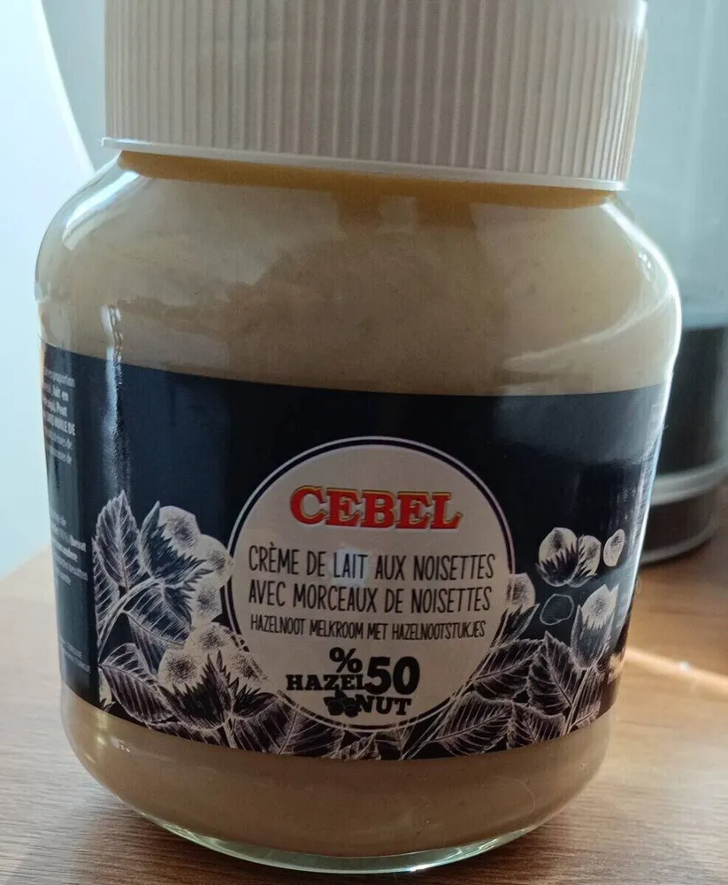 Crème de lait aux noisettes