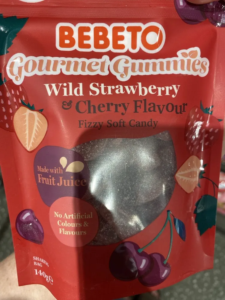 Wild Strawberry & Cherry Flavour Fizzy Soft Candy