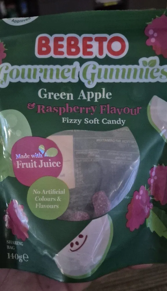 Gourmet Gummies Green Apple & Raspberry
