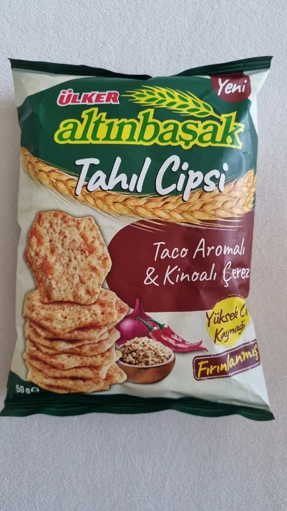 Altınbaşak Tahıl Cipsi Taco Aromalı & Kinoalı Çerez