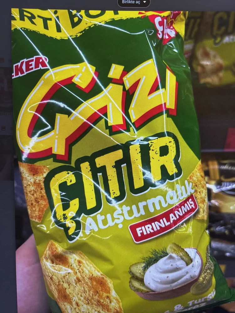 Çizi Çıtır Fırınlanmış Atıştırmalık