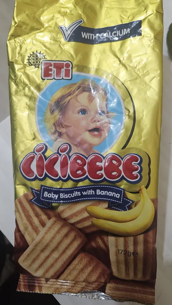 Eti Cicibebe Млечни бисквити банан 8+ месеца х172 г