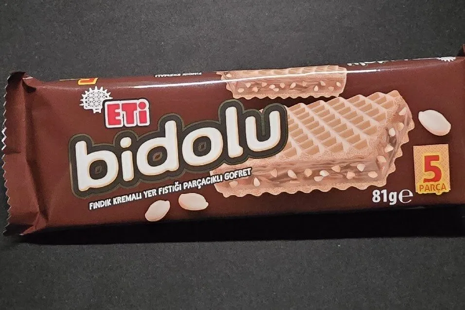 Bidolu Fındık Kremalı Yer Fıstığı Parçacıklı Gofret