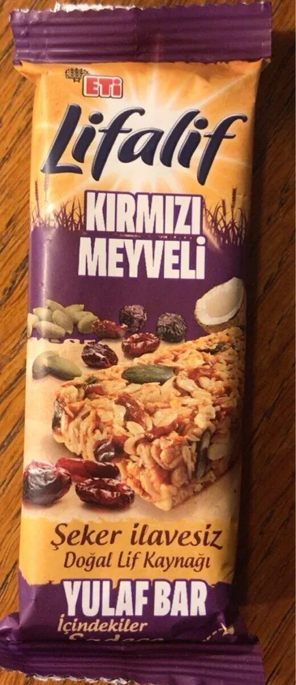 Lifalif Kirmizi Meyveli Yulaf Bar
