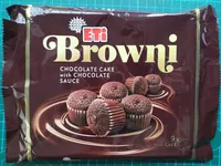 Browni Chocolate Cake with Chocolate Sauce