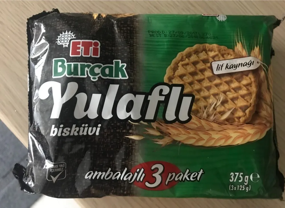 Eti yulafli bisküvi