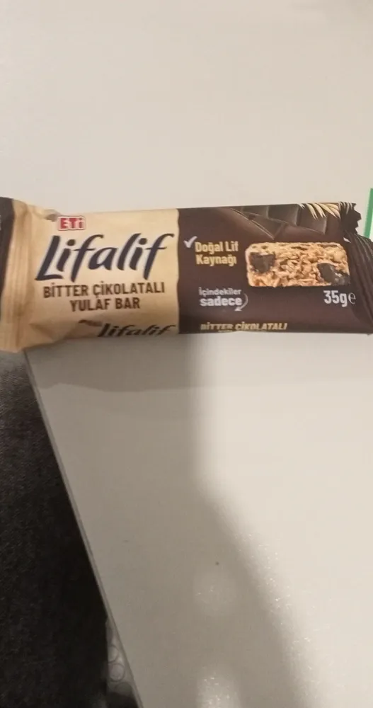 ETi Lifalif BİTTER ÇİKOLATALI YULAF BAR ✓Doğal Lif