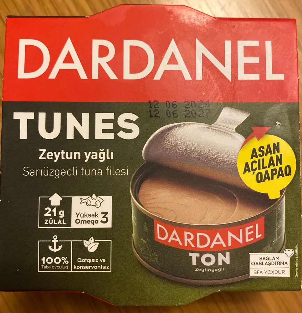 Zeytun yağlı Sarıyüzgeçli tuna filesi
