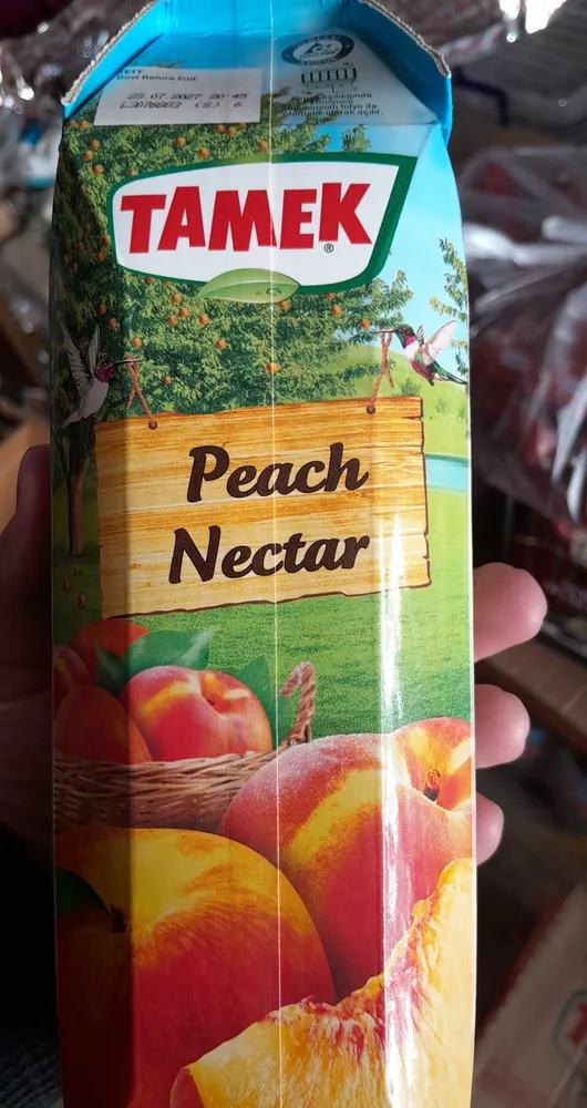Tamek Seftali Nektari / Peach Nectar - 1 LT / Tetra Pack