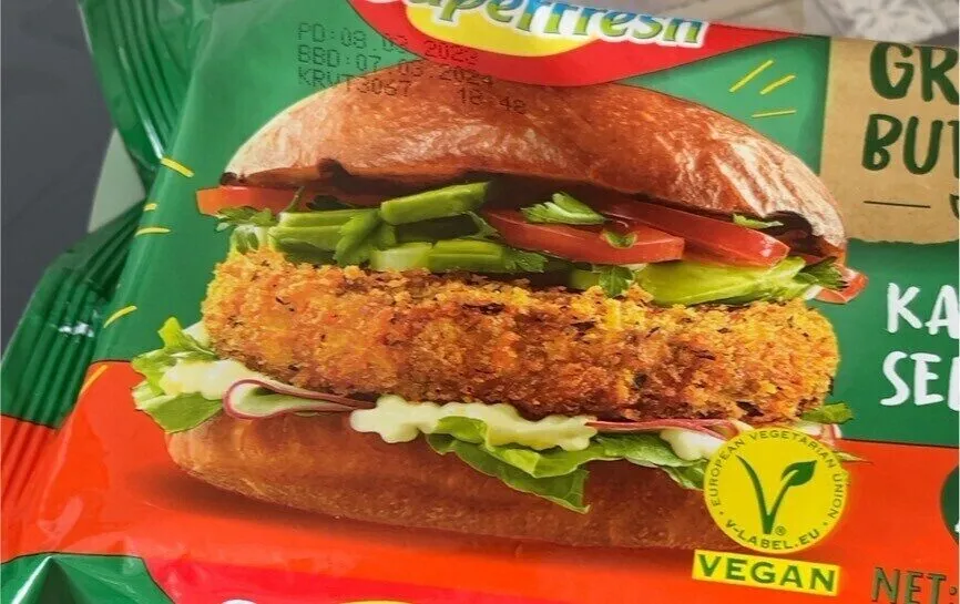 Super fresh green burger