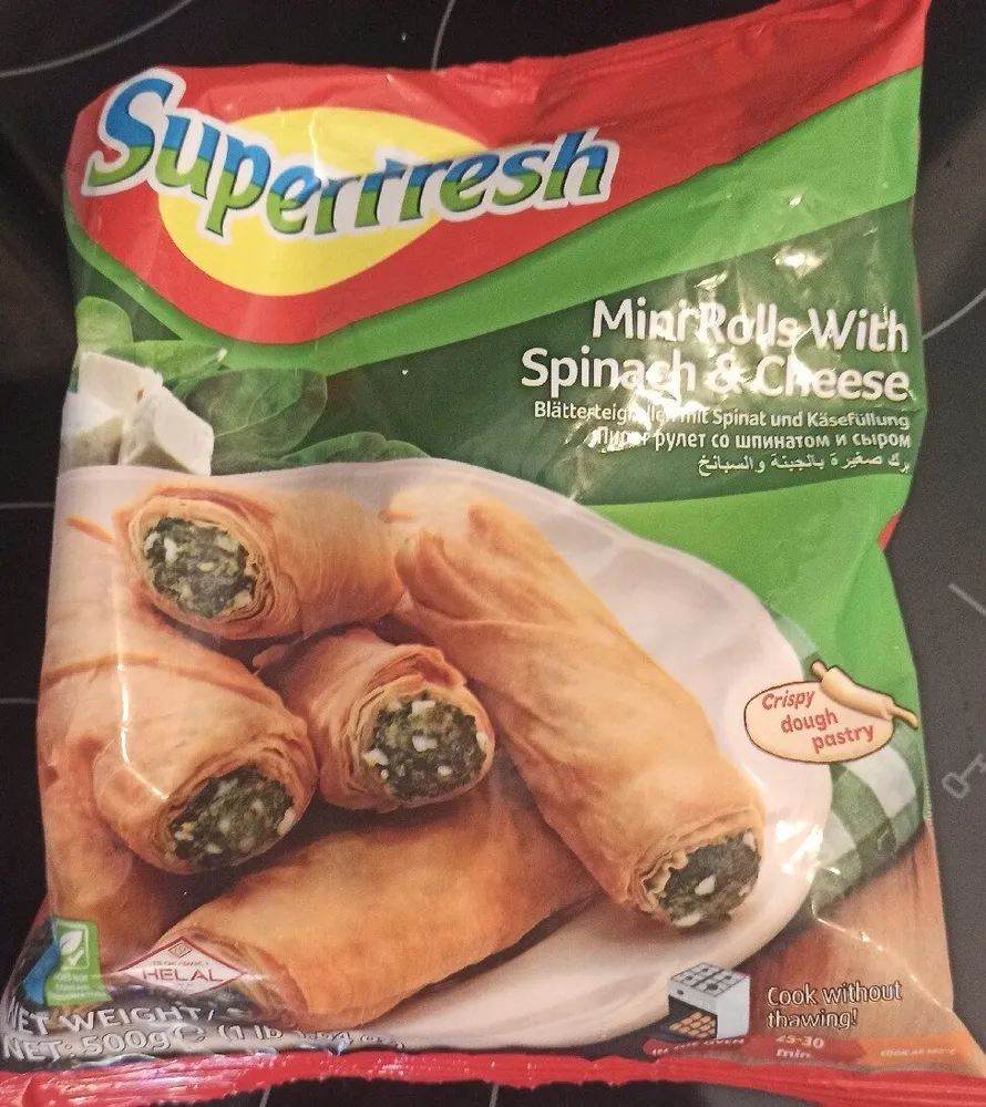 Mini Rolls with Spinach and Cheese