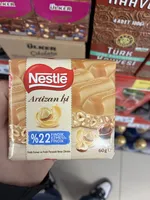 Artizan İşi Fındıklı & Fındık Ezmeli Beyaz Çikolata