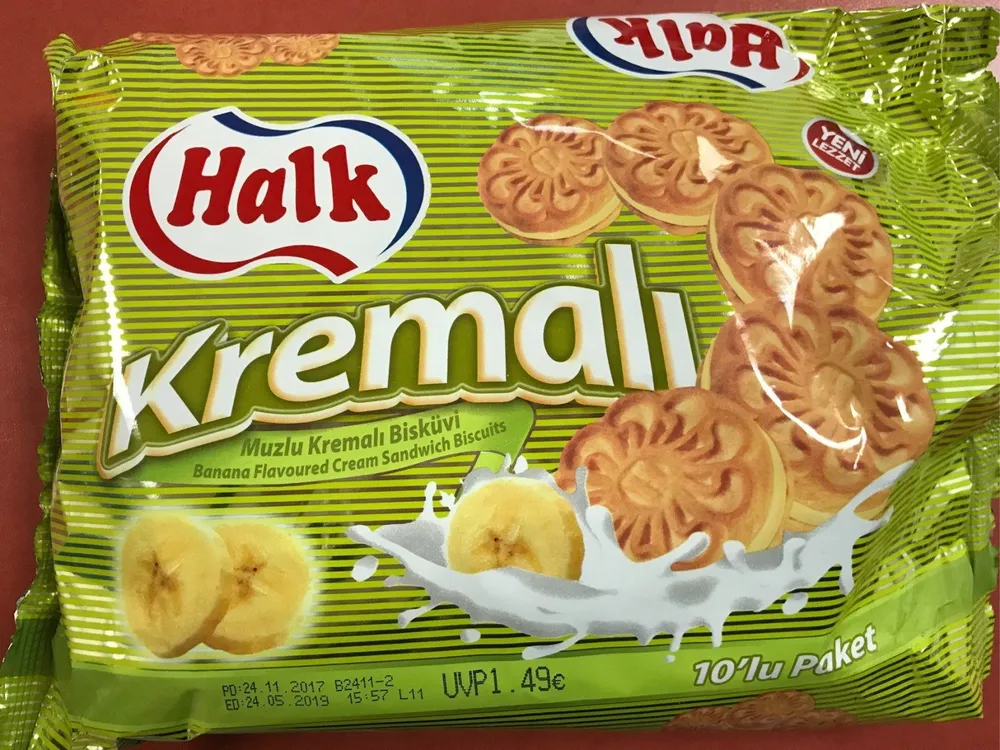 Halk Creamy Banana Cream Biscuits