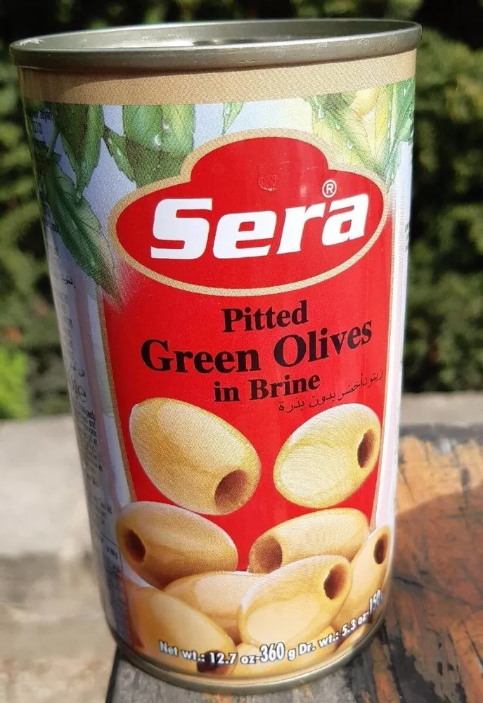 Pitted Green Olives in brine