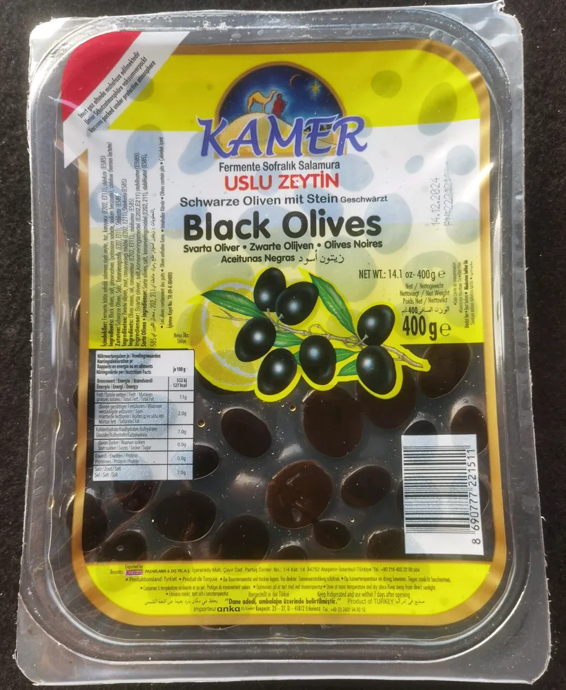 Schwarze Oliven