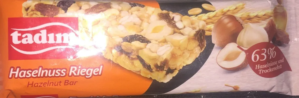 Hazelnut bar