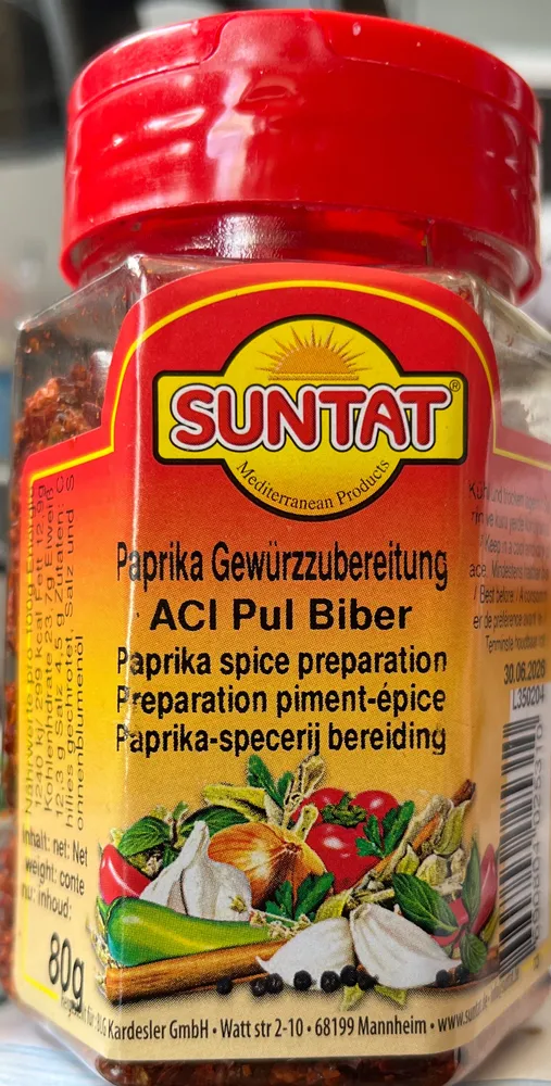 Scharfe Chiliflocken