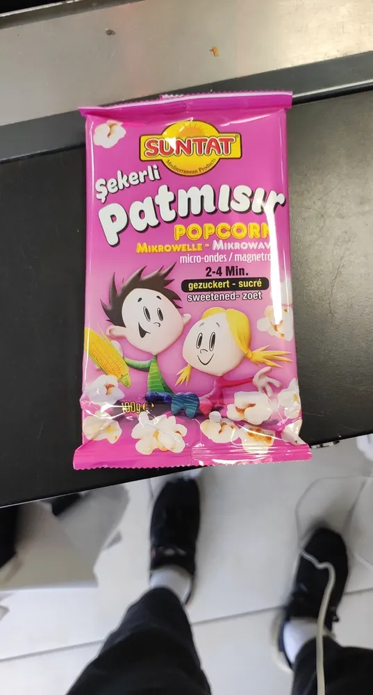 Baktat Mikrowellen Popcorn Gezuckert