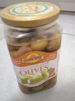 Olives vertes avec pâte de amandes