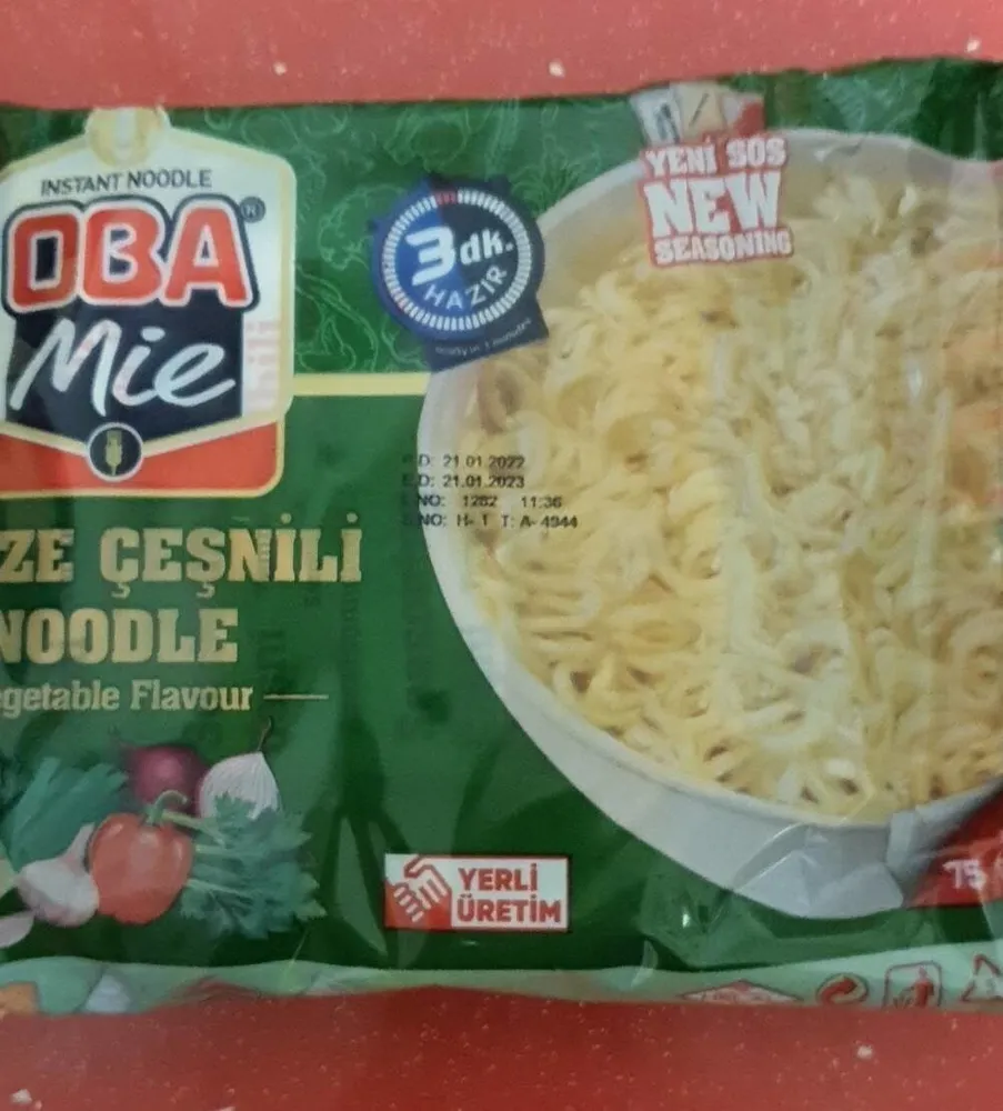 Sebze noodle