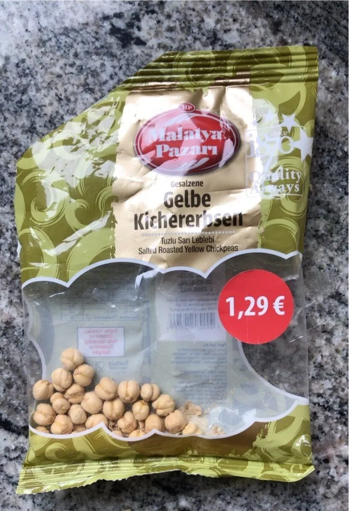 Gelbe Kichererbsen