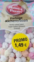 Farbige kichererbsen
