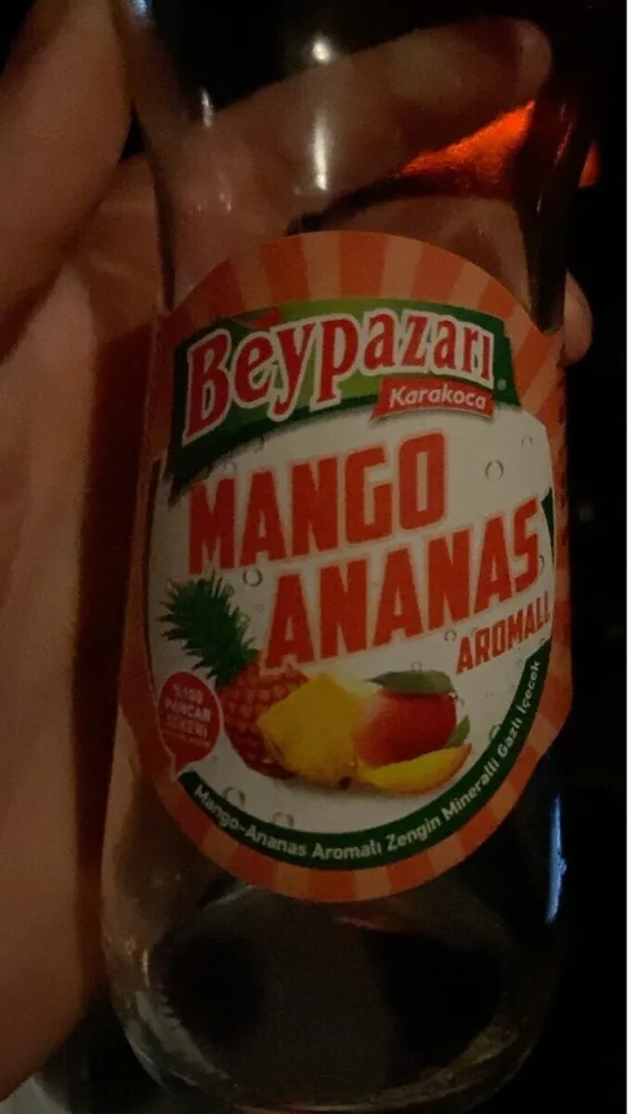 Karakoca mango ananas aromali zengin mineralli gazlI içecek