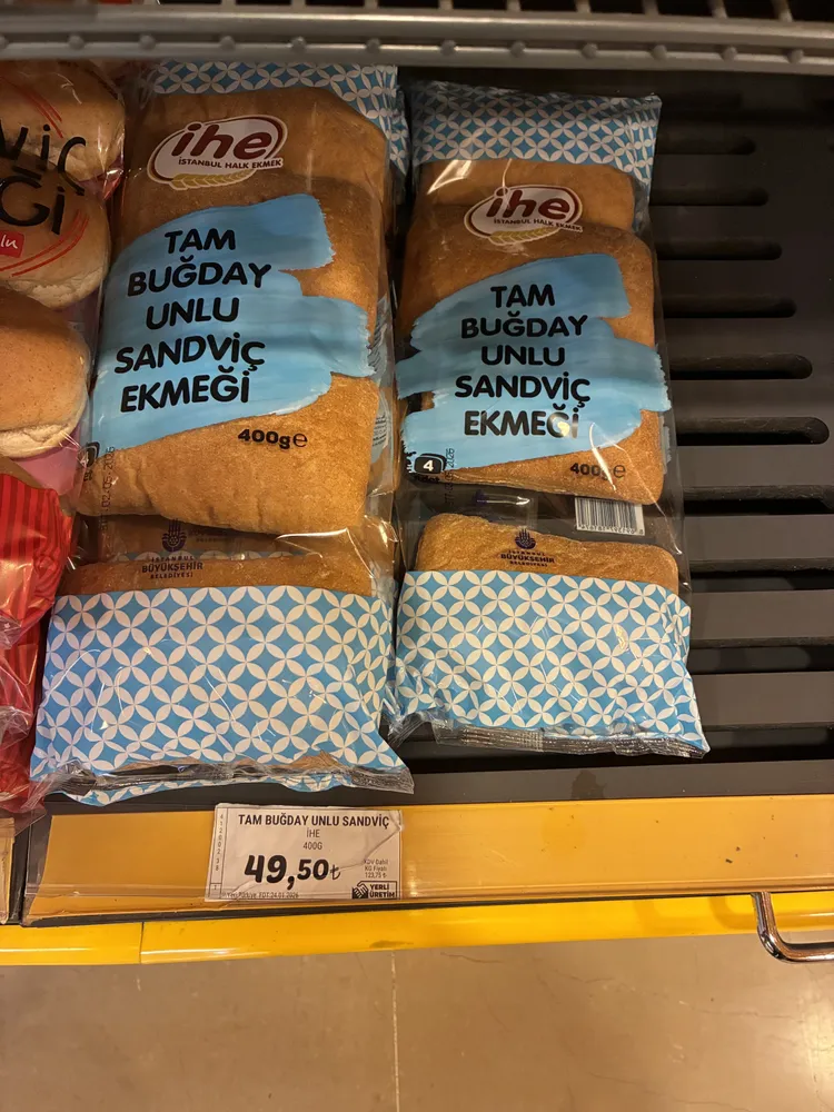 Tam Buğday Unlu Sandviç Ekmeği