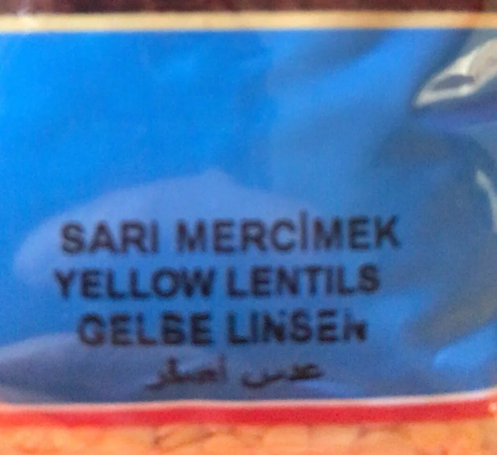 Lentilles jaunes