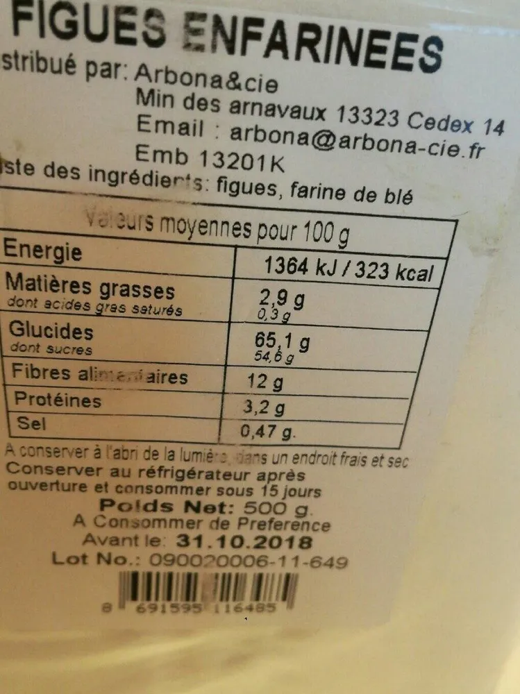 Figues sechees farineesFigues enfarinees