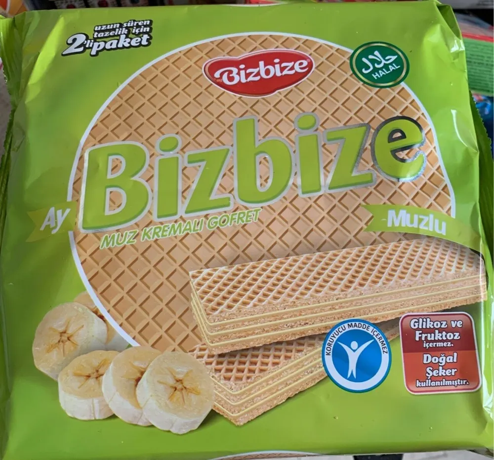 Muz kremali gofret