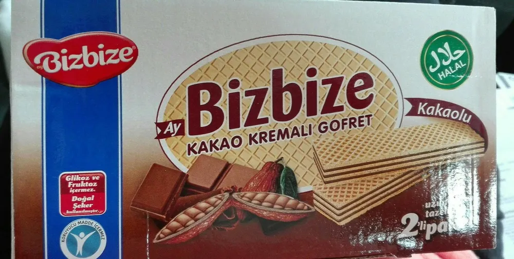 Gaufrettes cacao bizbize