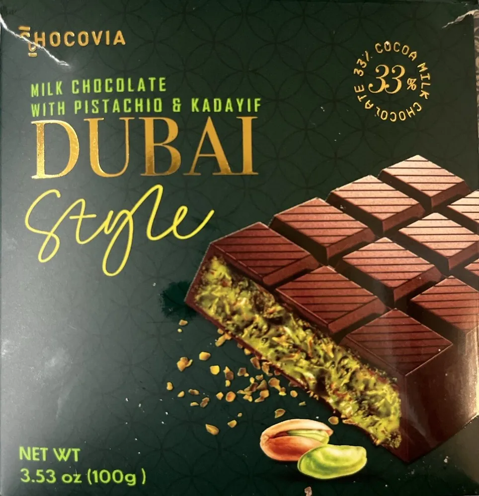 Milk Chocolate with Pistachio & Kadaif Dubai Style