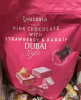 Pink Chocolate with Strawberry & Kadaif Dubai Style