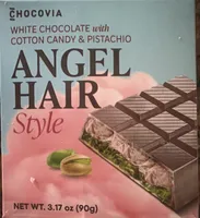 White Chocolate With Cotton Candy & Pistachio Angel Hair